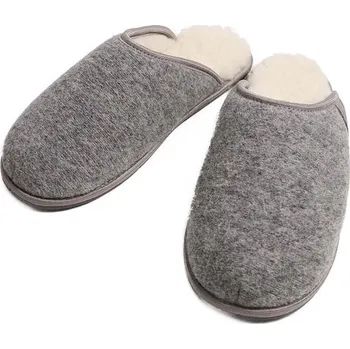 Pánské pantofle Boty Kaiser Naturfellprodukte H&L Grau 2688420 38