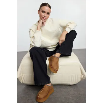 Dámské kozačky Boty trendyol Hellbraun 2598885 39