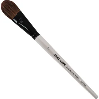 Malířský štětec Daler Rowney Graduate Watercolour Brush Pony & Synthetic Oválný štětec 1