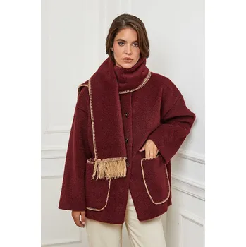 Dámská vesta Bunda L'armoire de Suzette Bordeaux 4981707 34/36