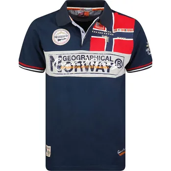 Oblečení a móda Tričko Geographical Norway Dunkelblau 4501592 S