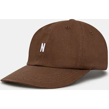 Kšiltovka Bavlněná baseballová čepice Norse Projects Twill Sports Cap N80.0001.2033 hnědá 89X, vel. ONE SIZE
