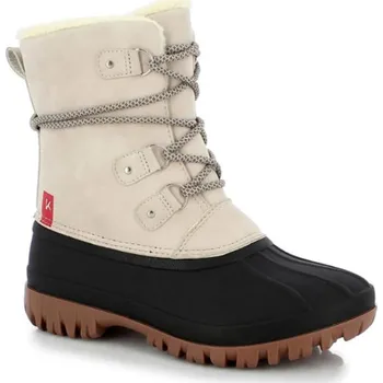 Dámská zimní obuv Kozačky Kimberfeel Creme/ Schwarz 760898 38