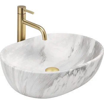 Umyvadlo Rea Umyvadlo na desku Amelia ASH MATT