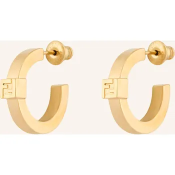 Náušnice Fendi Dámské Creole Náušnice Forever Fendi, zlatá, one size