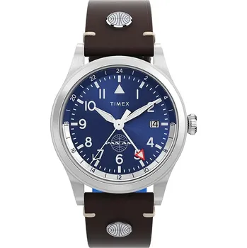 Hodinky Hodinky Timex Waterbury GMT x Pan Am® 39mm TW2W97300