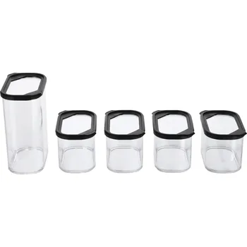 Dóza na potraviny SILVERCREST® Sada potravinových dóz (Sada 2 velikostí/černá)