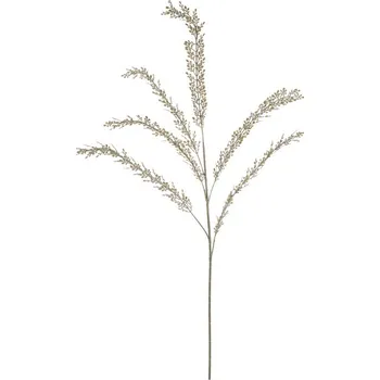 umělá květina Autronic Kapradí - umělá větev, kulaté lístky, barva zelená, sada 12 ks