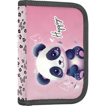 Penál Školní penál 1-patrový prázdný KARTON P+P, 2 chlopně - Panda