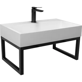 Umyvadlo Rea Konglomerátové umyvadlo na desku GOYA 60 cm + konzole