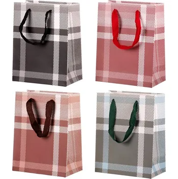 Autronic Taška dárková - papírová, mix 4 druhů, cena za 1 ks, sada 48 ks