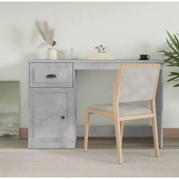 Psací stůl vidaXL Psací stůl se zásuvkou 115x50x75 cm kompozitní dřevo [816477] Barva: Betonová šedá