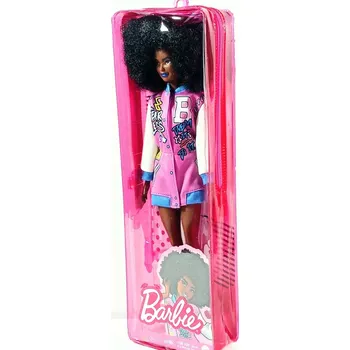 Panenka Mattel Barbie Modelka v letterman bundě