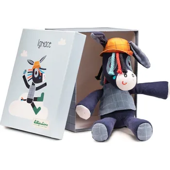 Hračka pro nejmenší Lilliputiens - oslík Ignác - hračka na mazlení