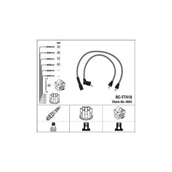 Zapalovací kabel Sada kabelů pro zapalování NGK RC-FT418 - FIAT