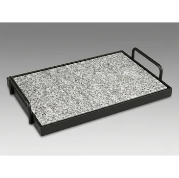 KamenyNaGril Žulový grilovací kámen 45x35 cm Varianta: zvýhodněný set kámen + rámeček z oceli L30, lakovaný G453503/SET