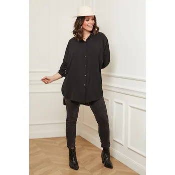 Dámská košile Košile Curvy Lady Schwarz 7729706 48/50