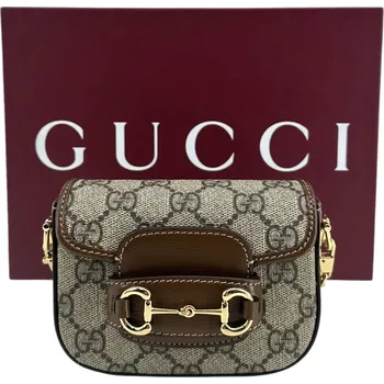 Oblečení a móda GUCCI Horsebit 1955 Mini Monogram Crossbody Bag