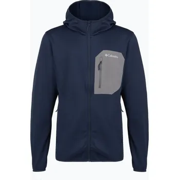 Pánské oblečení Pánská trekingová mikina Columbia Tall Heights Hdd Grid Fleece Full Zip collegiate navy/city grey