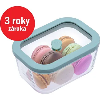 Dóza na potraviny STATUS Viva skleněná vakuová dóza 0,5l 131101, mint