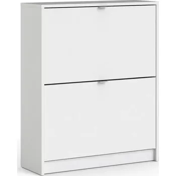 Botník Tvilum Výklopný botník Shoes bílý Rozbale(v)no, jedna polička má ťuknutý roh z vnitřní strany, při složení nebude vidět