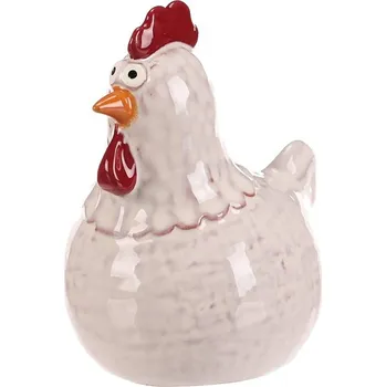 Autronic Slepička - keramická figurka, vel. L, barva bílá, sada 4 ks