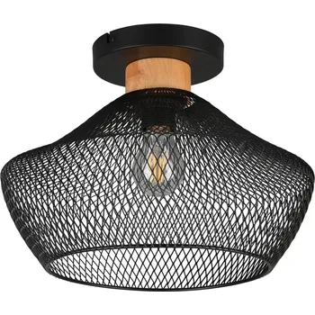 Černé stropní svítidlo s kovovým stínidlem ø 35 cm Valeria – Trio ID_1714352