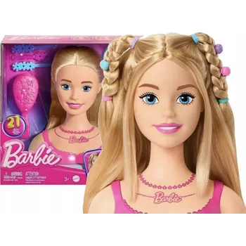 Panenka Mattel Barbie Stylingová hlava na česání s doplňky – HMD88