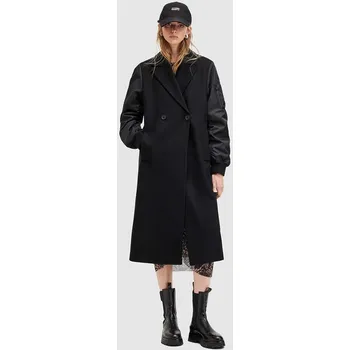 Dámský kabát Kabát s vlnou AllSaints PAULAH W007OZ černá 99X, vel. 36