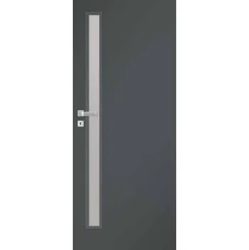 Interiérové dveře Pol-Skone interiérové dveře HAPTIC 05CZ s prosklenou výplní 80L, grafite