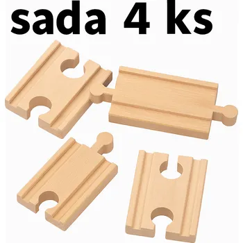 Vláček a vláčkodráha Maxim 5 cm rovné koleje - spojky - 4 kusy 50901