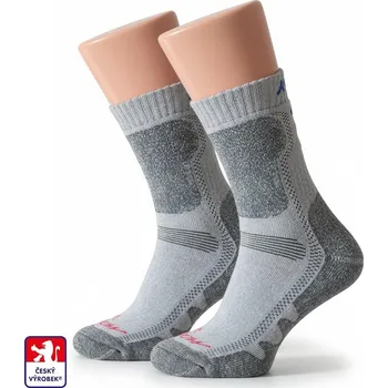 Pánské termo ponožky Ponožky froté Trek THERMO 45-47 Šedá