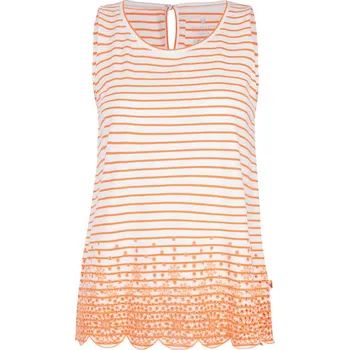 Dámské tričko LIEBLINGSSTÜCK Orange/ Weiß 8781617 3XL