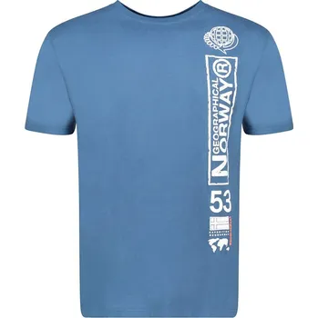 Oblečení a móda Tričko Geographical Norway Blau 9659501 L