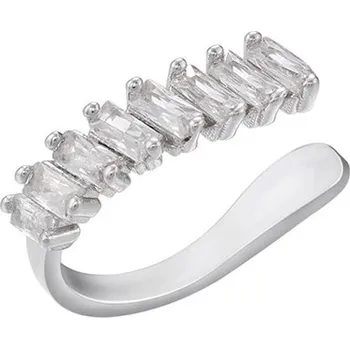 Náušnice Náušnice Ear Cuff s kamínky stříbrný