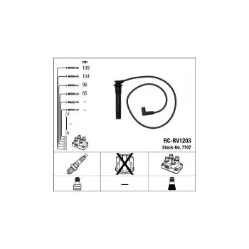 Zapalovací kabel Sada kabelů pro zapalování NGK RC-RV1203 - ROVER