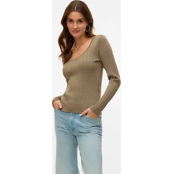 Dámské tričko ONLY Taupe 292614 XS