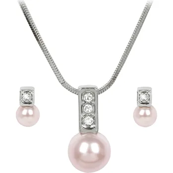 Náušnice Levien Půvabná sada náhrdelníku a náušnic Pearl Caorle Rosaline + 2 měsíce na vrácení zboží