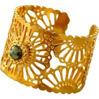 Prsten Prsten Mandala s minerálem zlatý