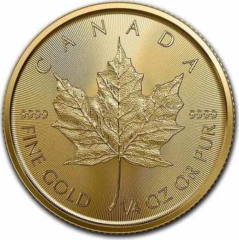 KANADSKÁ ZLATÁ MINCE JAVOROVÝ LIST 2023, 7,78 G. RYZÍ ZLATO (0.9999 PROOF)