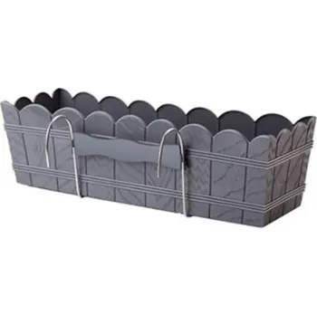 Truhlík Truhlík ELBA antracit, s držáky, 40 cm