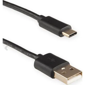 Datový kabel 4World Kabel USB C - USB 2.0 AM 30cm Black