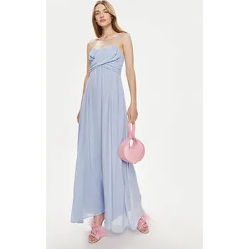 Dámské šaty Vila Večerní šaty Stine 14093780 Světle modrá Regular Fit 38