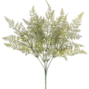 umělá květina Autronic Kapradí - umělý trs, barva světle zelená, sada 6 ks