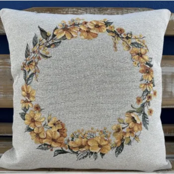 Povlečení Tegatex Gobelínový povlak na polštář - květinový věnec