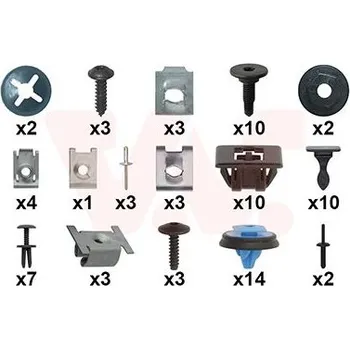 Nárazník Montážní sada, nárazník VAN WEZEL 0983794