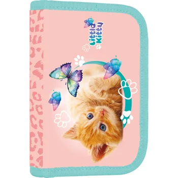 Penál Školní penál 1-patrový prázdný KARTON P+P, 2 chlopně - Kočka