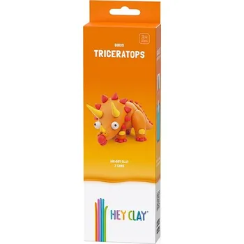 Dřevěná hračka Hey Clay Dinosauři Triceratops