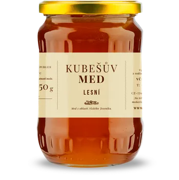 Kubešův med Med lesní 750 g Odběr: osobně ze dvora