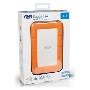 LaCie Rugged Mini externí pevný disk 2 TB 5400 ot/min Micro-USB B 3.2 Gen 1 (3.1 Gen 1) Oranžová, Stříbrná